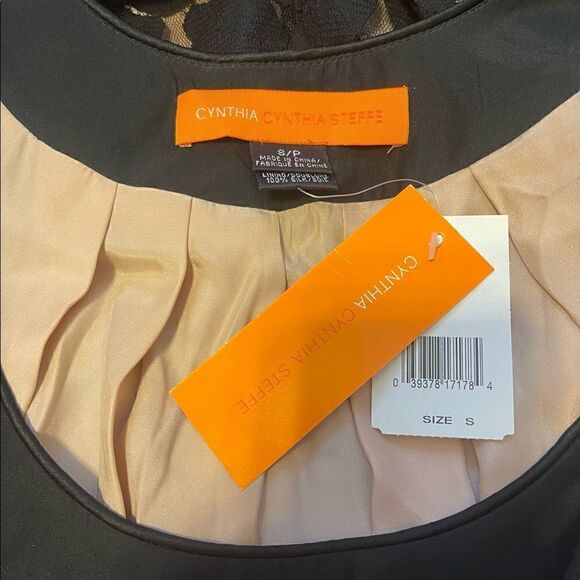 Cynthia Steffe Black Lace Sleeveless Mini Dress - Picture 5 of 7